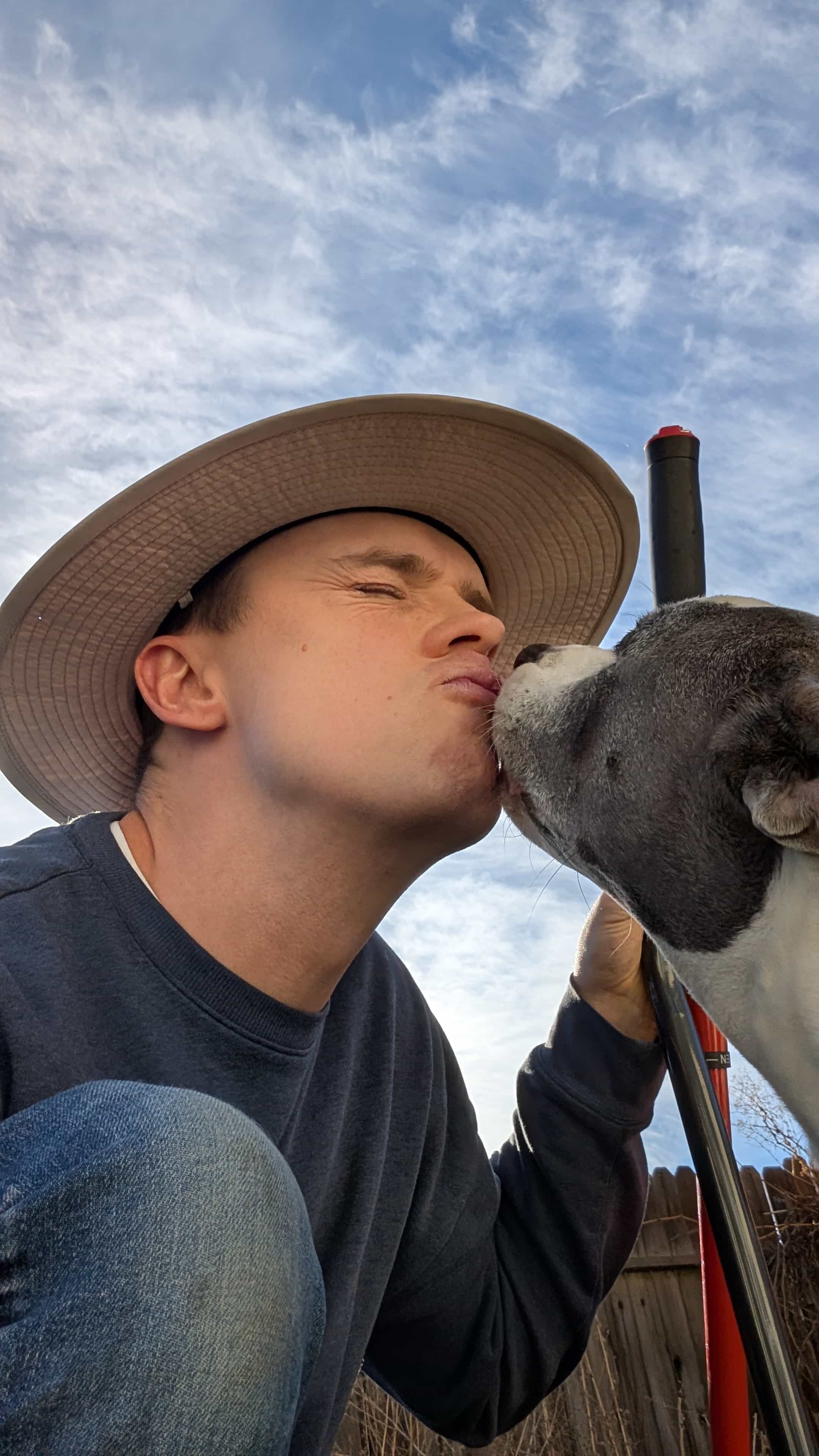 A happy pup after a Scoop Squad visit